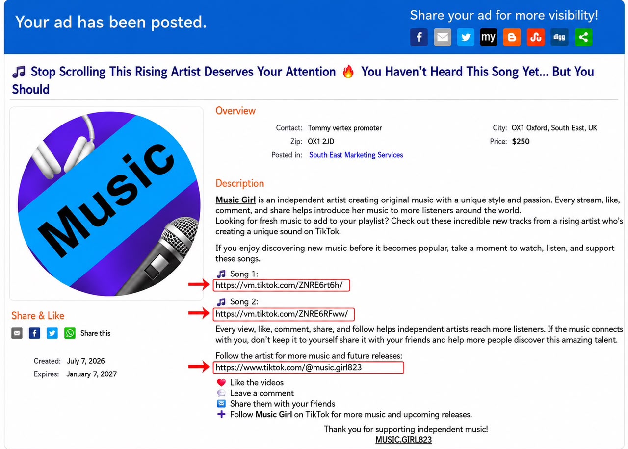 Music Girl — supplied promotional feature image.